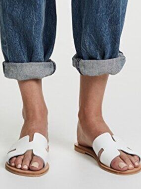 Steven by Steve Madden Greece White Sandals 8 NWOT